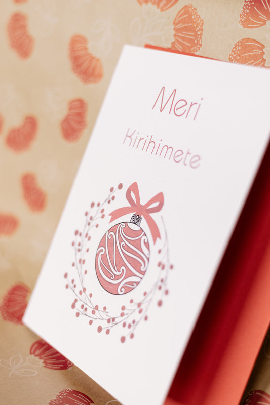 Meri Kirihimete Garland bauble TKC x Tirakarere Apaapa