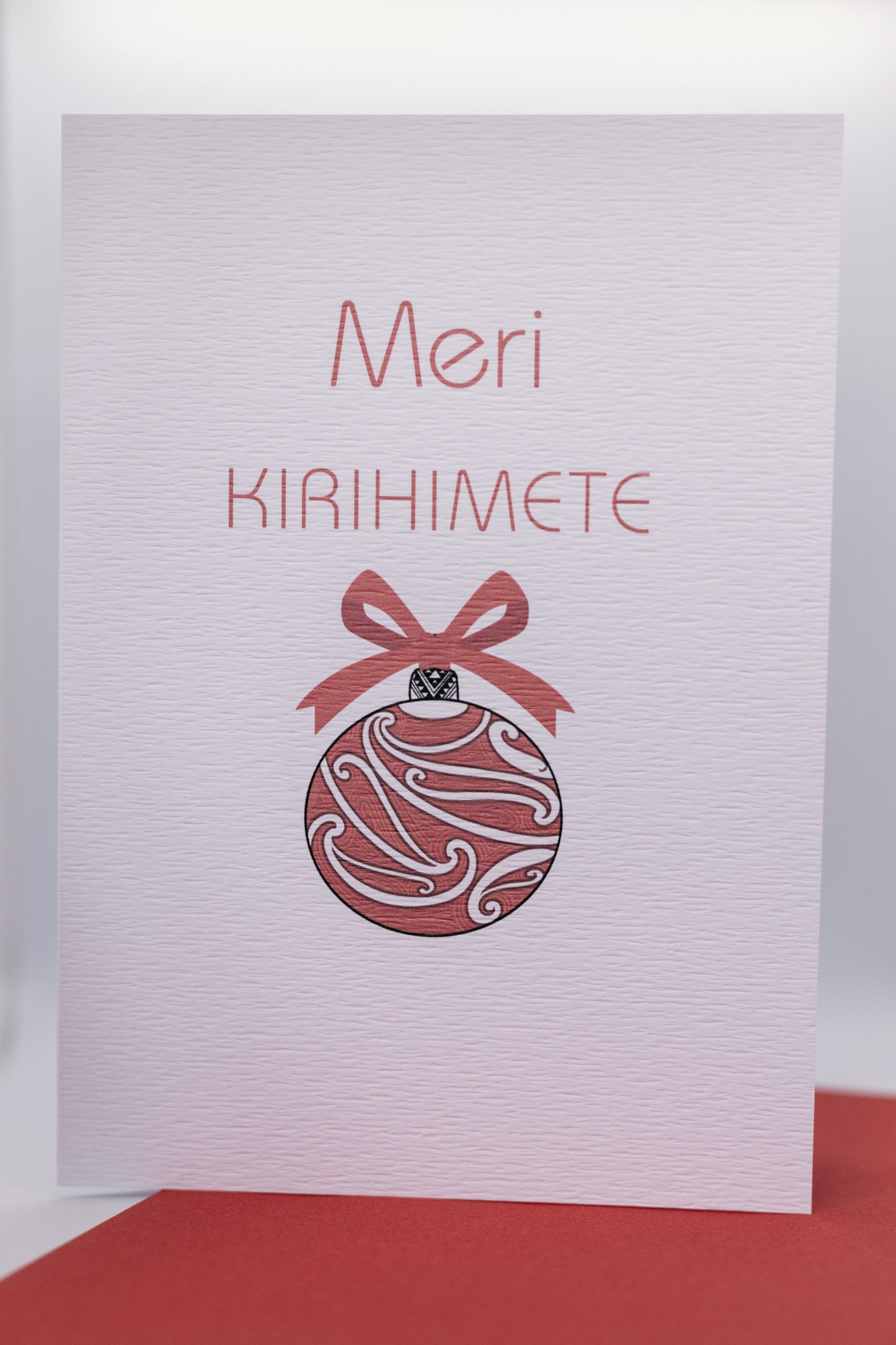 Meri Kirihimete Red Bauble TKC x Tirakarere Apaapa