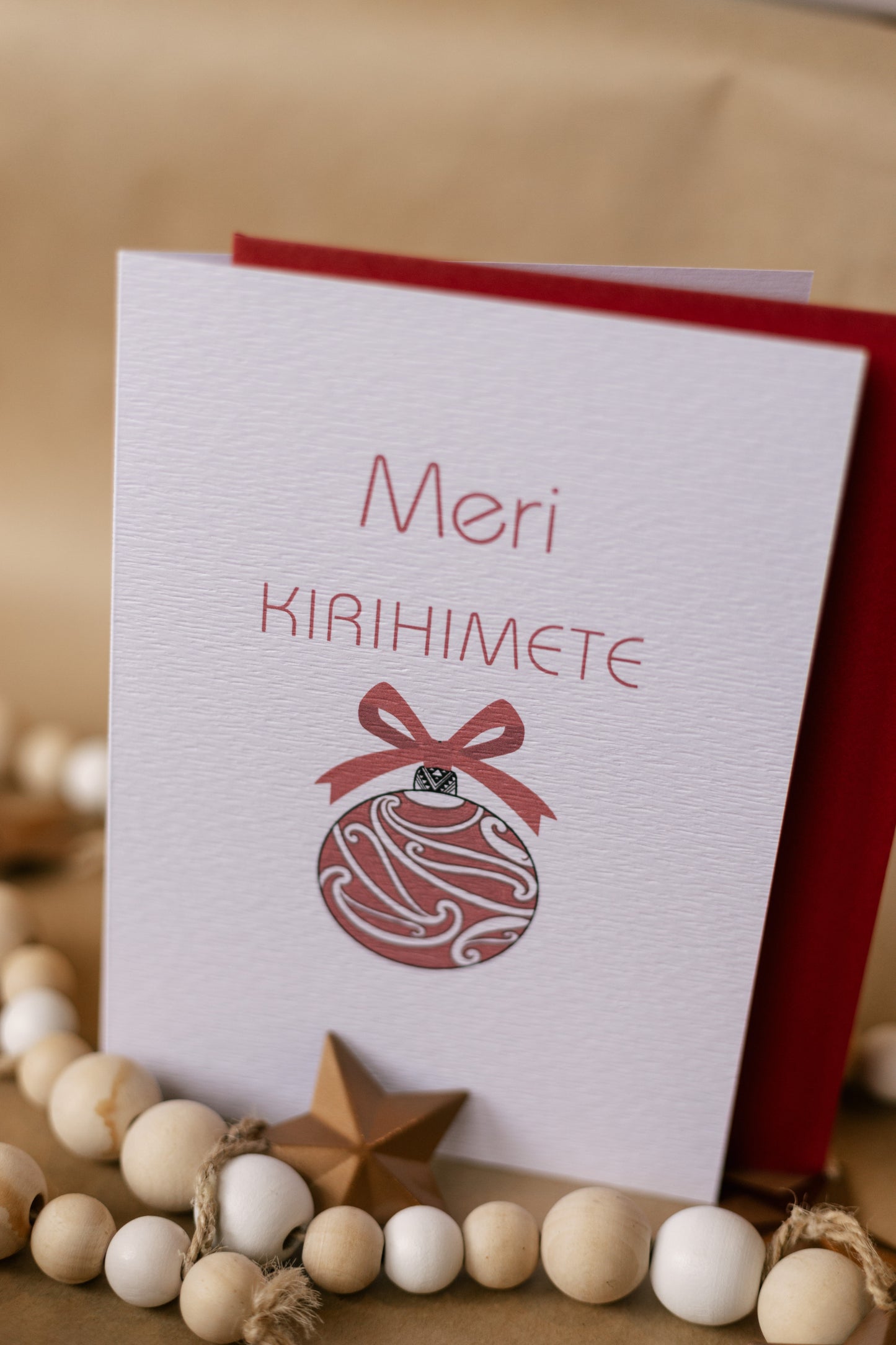 Meri Kirihimete Red Bauble TKC x Tirakarere Apaapa