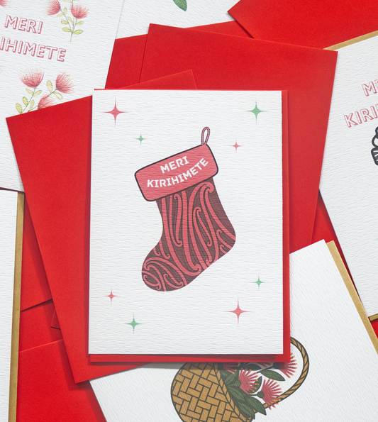Meri Kirihimete Santa Stocking