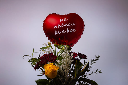 10" Te Reo Māori Foil Balloons (Air-Filled) Rā Whānau ki a koe