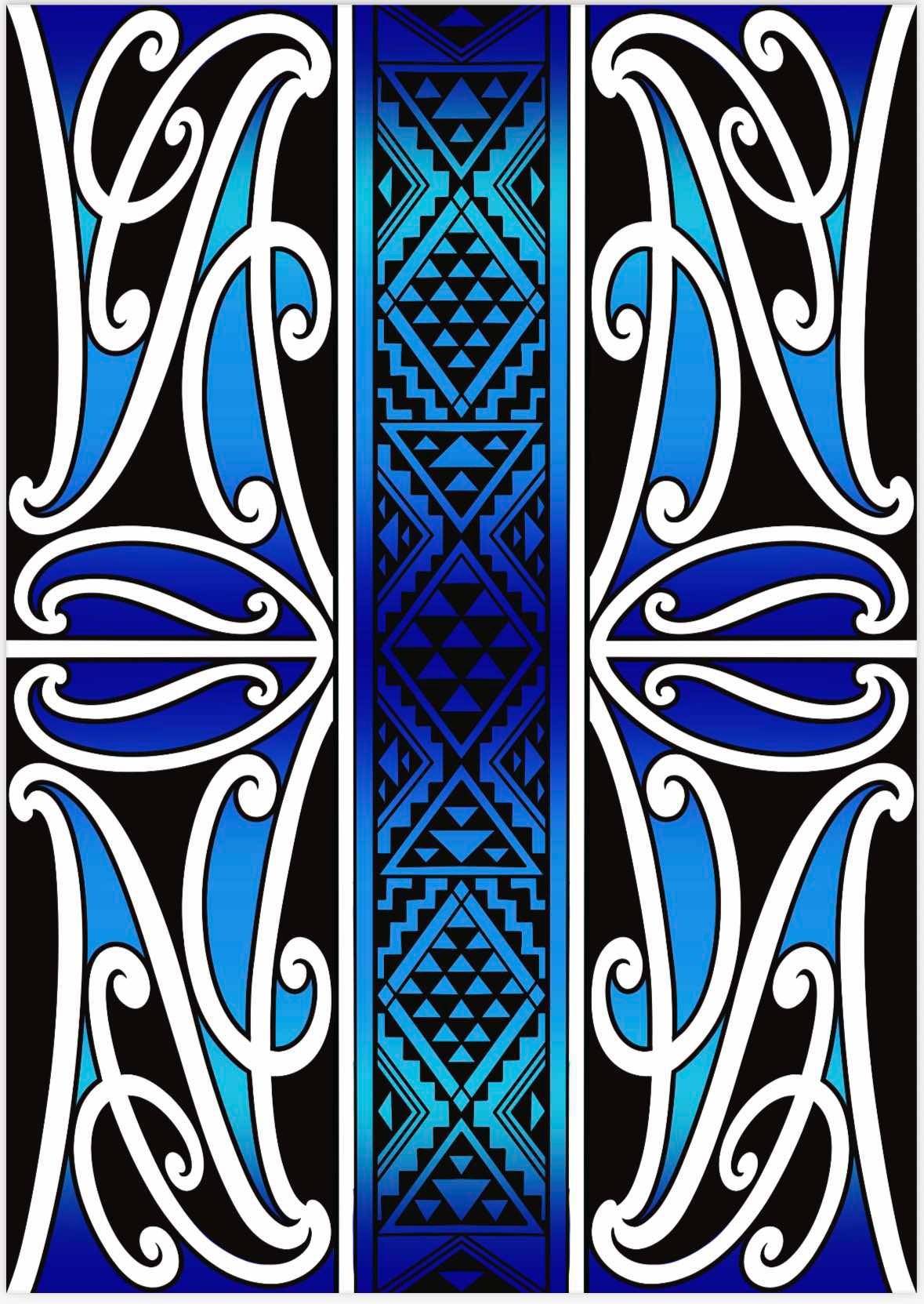 Whakanuia Jumbo Card (Blue) TKC x Wiremu Hati