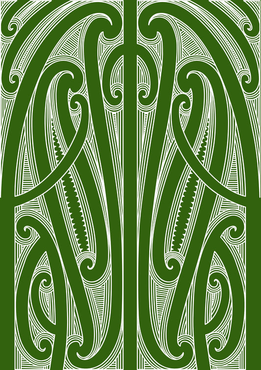 Whakanuia Jumbo Card (Green) TKC x MJC Tamoko